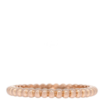 VAN CLEEF & ARPELS 18K Rose Gold Small Perlee Ring 53 6.5