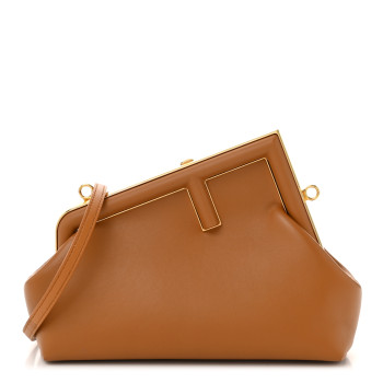 FENDI Shiny Nappa Small Fendi First Caramello