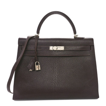 HERMES Chevre de Coromandel Kelly Sellier 35 Ebene