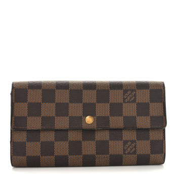 LOUIS VUITTON Damier Ebene Sarah Wallet