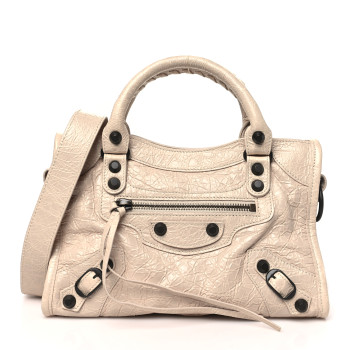 BALENCIAGA Arena Storico Classic Hardware Le City Mini Almond