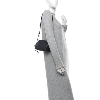 BOTTEGA VENETA Nappa Intrecciato Concert Pouch Black