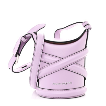 ALEXANDER MCQUEEN Calfskin Mini Curve Bucket Bag Lilac ALEXANDER MCQUEEN Calfskin Mini Curve Bucket Bag Lilac
