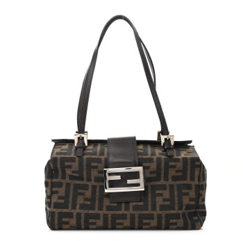 FENDI Zucca Shoulder Bag Tobacco